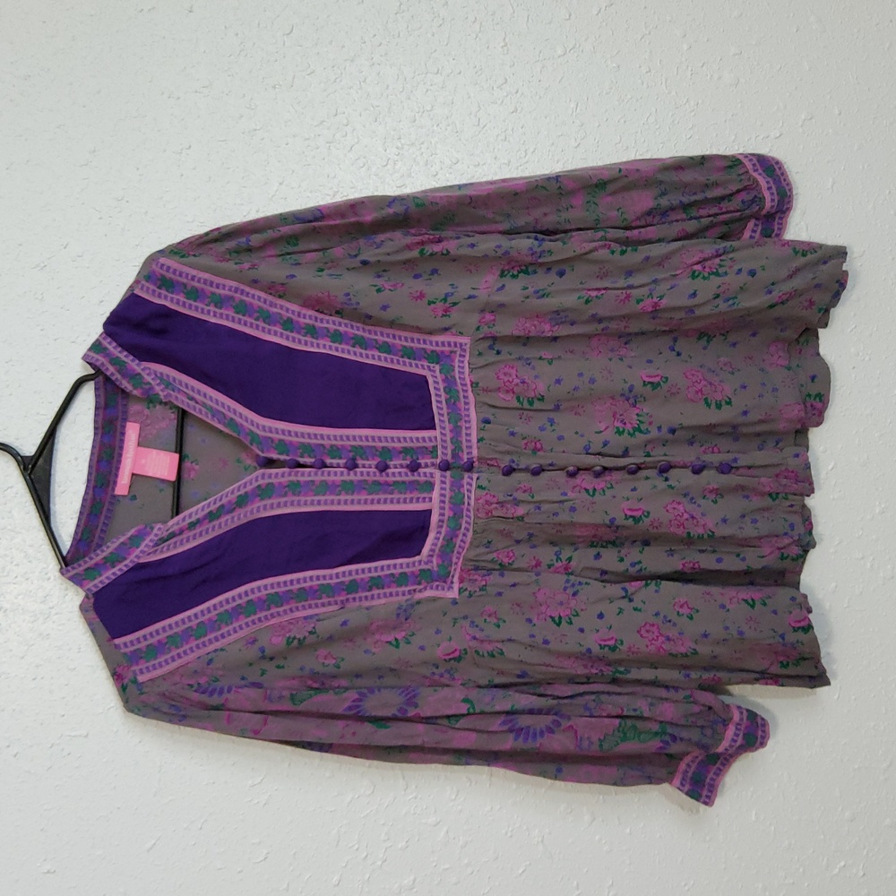 Woman Within Boho Blouse Generous Medium